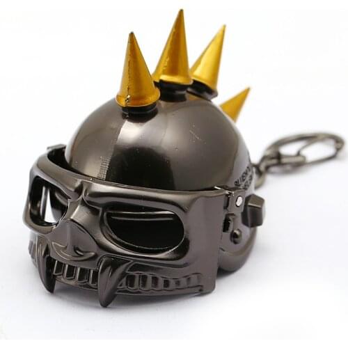 HSIC Game Jewelry Battleground PUBG Helmet Keychains 3D Open Keyrings Holder Level 3 Helmet Men Valentine Chaveiro HC13129