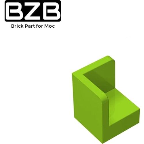 BZB MOC 6231 1x1x1 Corner Wall Panel Creative High-tech Building Block Model Kids Toys Boys DIY Brick Parts Best Gifts