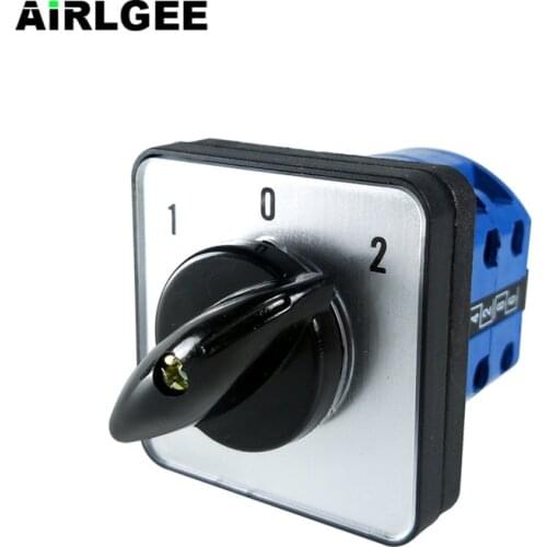 CA10 AC380V 16A 3 Positions(0-1-2) Latching Rotary Universal Changeover Cam Switch