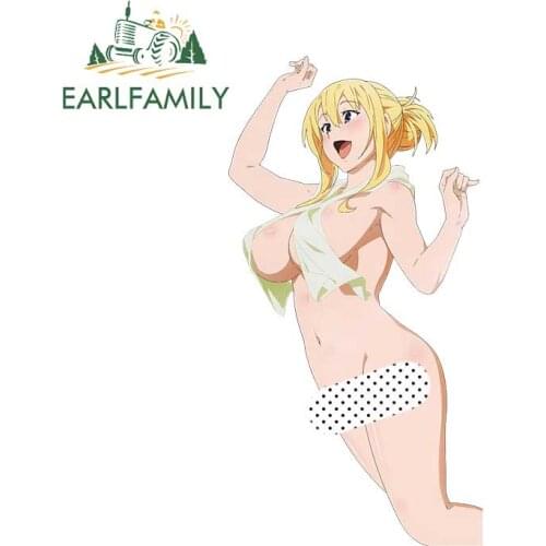 EARLFAMILY 13cm x 6.76cm Anime Kono Subarashii Sekai Ni Shukufuku Wo For Lalatina Dustiness Ford Darkness Sexy Girl Car Sticker