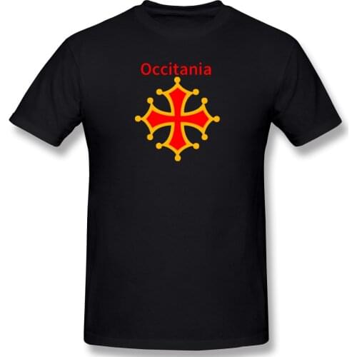 Occitania - Occitanie - Occitan Mens Basic Short Sleeve T-Shirt Funny Graphic R273 Tees USA Size