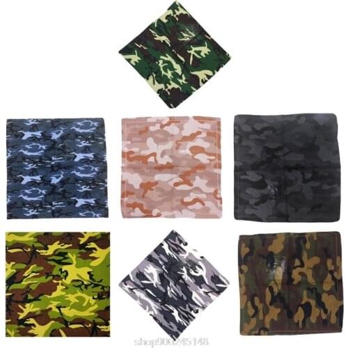Camouflage Print Bandanas Military Headwrap Outdoor Jungle Wristband Sports Cycling Square Scarf Headwear O29 20 Dropshipping