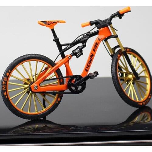 1:10 Scale Diecast Metal Mountain Bicycle Bike Model Toys Curved Racing Cycle Cross Bike Replica Collection for Kids Toys Gift