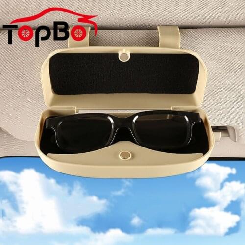 Magnetic Glasses Holder Car Sun Visor Glasses Case Organizer Glasses Storage Box Holder Visor Sunshade Car Holder For Glasses
