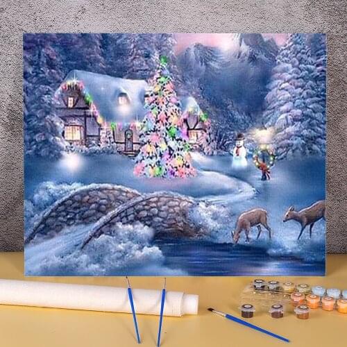 Wolf Animal Paint By Numbers Complete Kit Oil Paints 50*70 Canvas Pictures Wall Paintings Adults Wall Art Handiwork Drawing