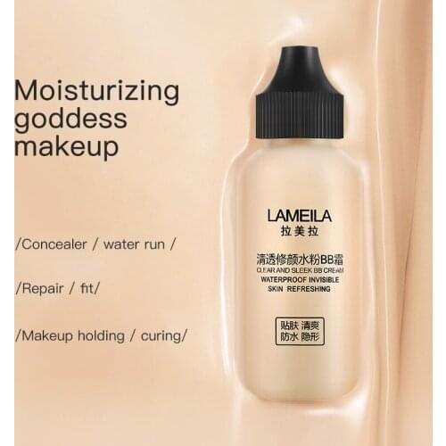 Natural Base Makeup Professional Matte Liquid Foundation Cream Finish Makeup Waterproof Concealer Maquiagem QBMY