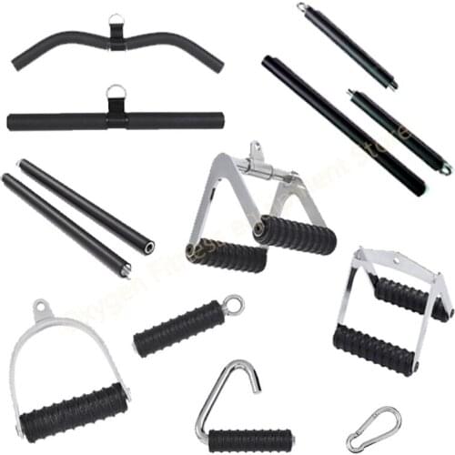 Cable Machine Handle Attachments For Lat Pulldown Rowing Grip Pilates T Bar Comprehensive Strength Training Lat Cable Attachment