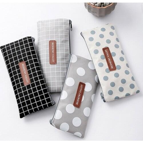 Small Pencil Case Durable Office Stationery Organizer Pouch Cosmetic Bag for Girls and Boys Pencil Bags School Supplies H-best