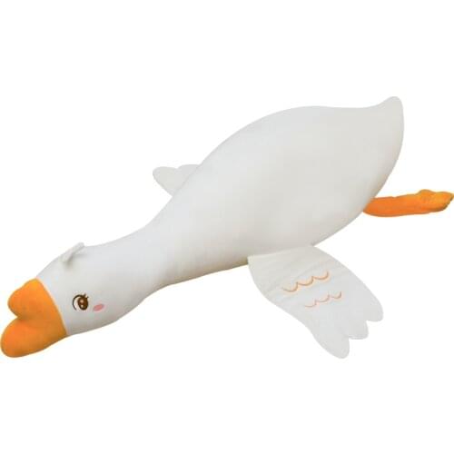 Big White Kawaii Eyes Goose Newborn Baby Duck 70/100cm Catoon Throw Pillow Super Soft Anime Cushion Sofa Home Decoration