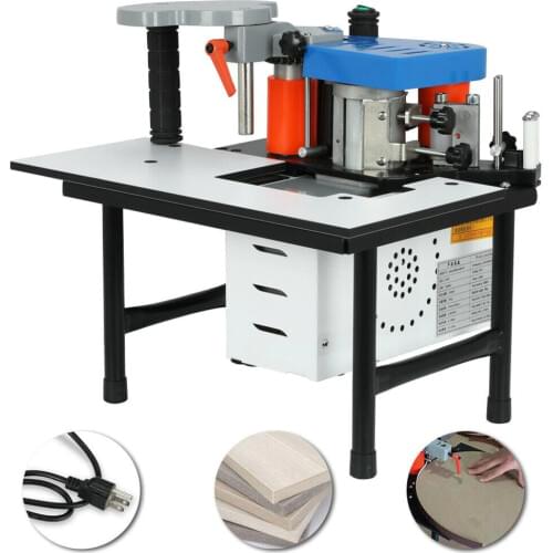 110V/220V 7-60mm 1200W Portable Double Glue Woodworking Edge Banding Machine Edge Bander