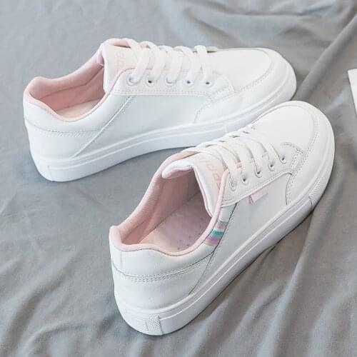 Casual Womens Fashion Sneakers Non-slip Woman Vulcanize Shoes Little White Sneakers for Women Comfy Womens Slip-on Shoes