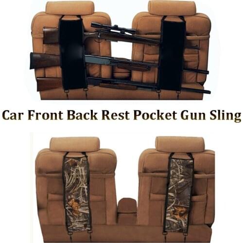 Car front seat back Pocket gun sling black/camouflage car holsters Hanging bag gun Rack for Rifle Pick Up Truck Gun Sling