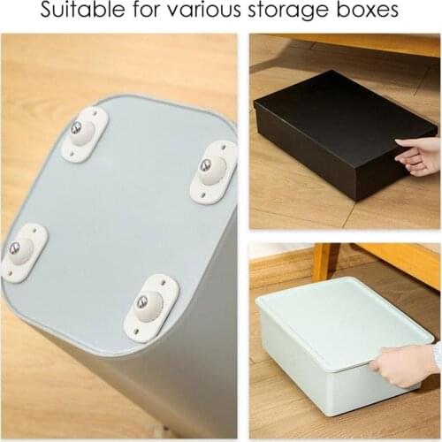 Self Adhesive Casters Pulley Rollers For Cabinet Drawer Storage Box Trash Wheel Swivel Universal Furniture Stainless Steel Wheel