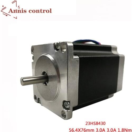 Nema 23 Stepper Motor 2 phase 4-Leads 270 Oz-in/180Ncm 76mm CNC 3D Printer 23HS8430 1.8deg