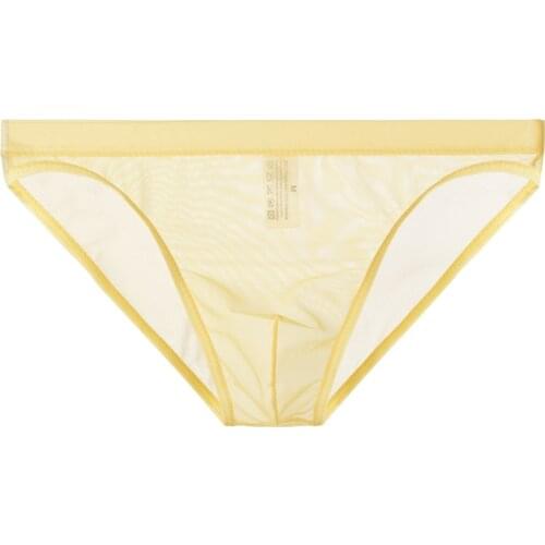 Thong Briefs Lingerie See Through Summer Plus Size M~2XL Mens Underwear