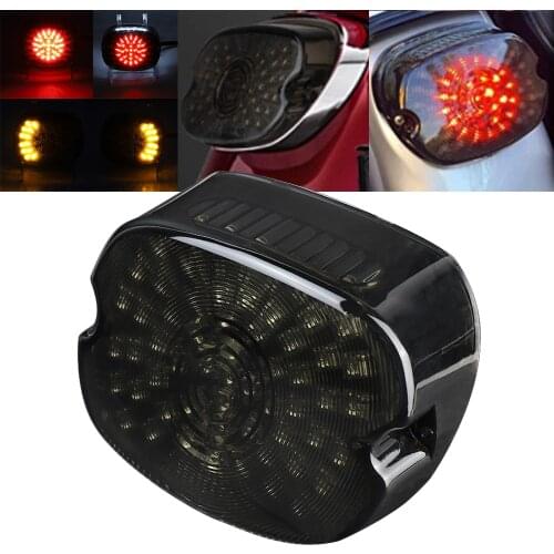 LED Tail Light Motorcycle Plug and play Brake Turn Signal Rear Lights for Sportster Dyna Electra Glide Road Touring Softail