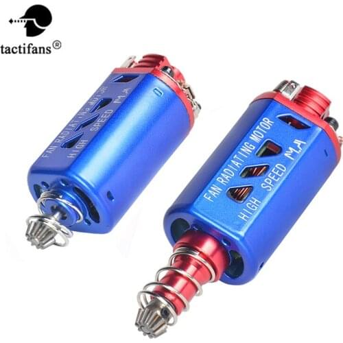 Tactical AEG Fan Radiating Motor CNC Long Short Plug-in Axis High Speed D Pinion Gear Gearbox M4 Airsoft Hunting Accessories