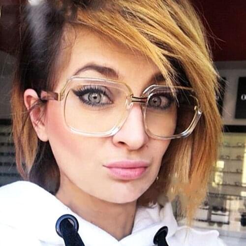 Veshion Square Retro Luxury Sunglasses Men Women Fashion UV400 Glasses