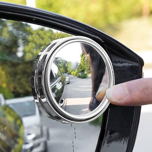 Rearview Mirror Small Round Mirror Car Blind Area Reversing Auxiliary Mirror Multi-function 360 Blind Spot Waterproof Reflector