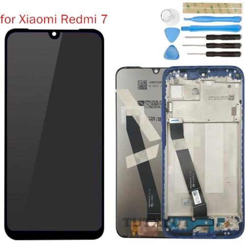 For Xiaomi Redmi 7 LCD Display Frame Screen Touch Digitizer Assembly for Xiaomi Redmi 7 LCD Display Spare Repair Parts
