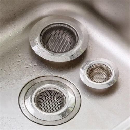 1PC Stainless Steel Bathtub Sink Shower Hair Food Catcher Drain Plug Filter Strainer Bathroom Kitchen Accessories