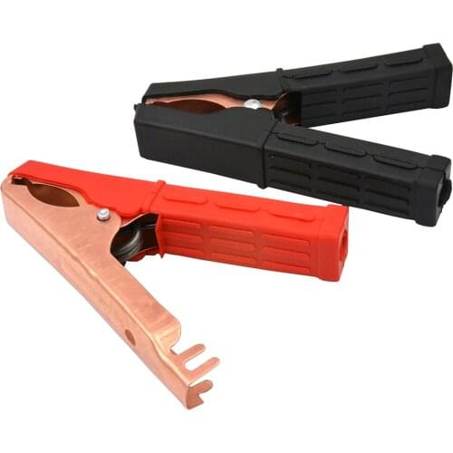 100A Electrical Crocodile Alligator Car Battery Micro Insulated Clips Connector 100mm for Electric Model Lipo Battery Charging