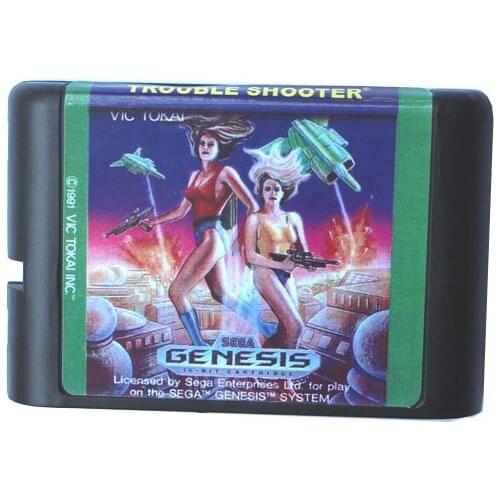 Trouble Shooter 16 bit MD Game Card For Sega Mega Drive For Genesis