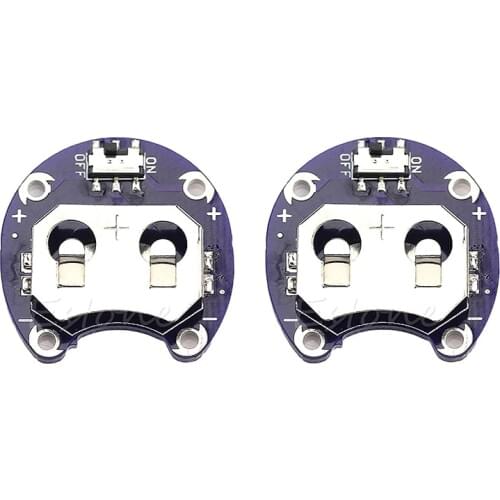 2 X Coin Cell Battery Holder for CR2032 - With Switch (2 Pcs)