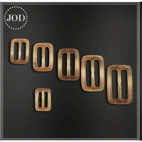 25/30/35/40/45/50mm Buckle for Clothes Scarf Adjust T-shirt Garment Accessories Knot Tri-glides Wire-formed Strap Tortoiseshell