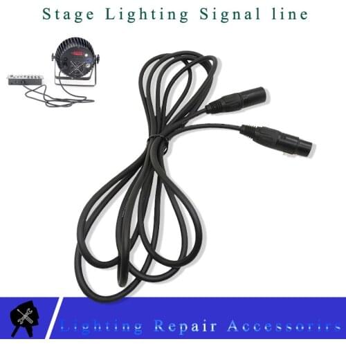 3 PIN DMX Cable 1M/2M/3M/4M/5M/6M/7M/8M/9M/10M Black Connector Signal Line Cable Used For Led Par Stage Lights Equipment