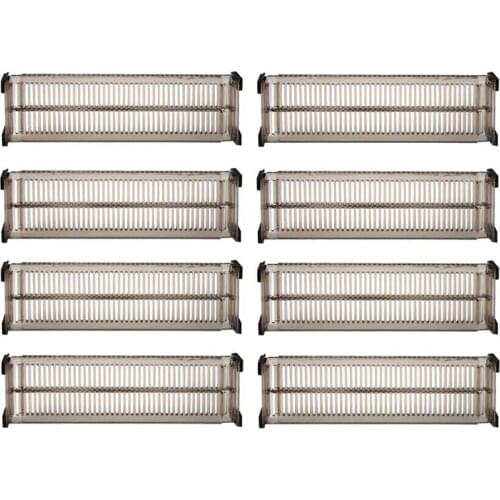 8 PCS Adjustable Drawer Dividers DIY Cabinet Storage Partition Divider for Clutter Kitchen Cutlery Organizer Separator