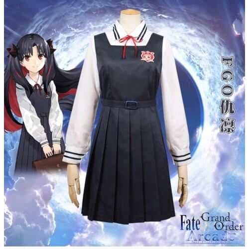 Anime FGO Tohne Rin Ishtar Cosplay Costume Archer Uniform Cloth Halloween Costumes Fate/Grand Order Girls Cute Dress For Women