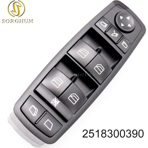 Car Electric Window Master Control Switch For Mercedes-Benz GL R Class GL320 GL450 R280 R300 R320 R350 R500 R550 R63 2518300390