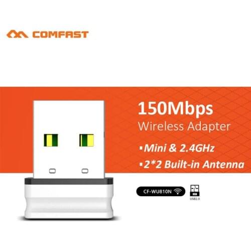 Comfast CF-WU810N USB Wireless wifi Adapter built-in 2dBi Antenna 150Mbps Wifi Network LAN Card 802.11b/g/n Mini Adaptor