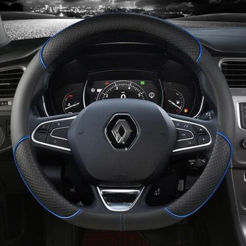 Steering Wheel Cover for Renault Scenic Clio Laguna 2 3 4 5 Kangoo Fluence Megane Trafic Talisman Twingo Kaptur Car Accessories