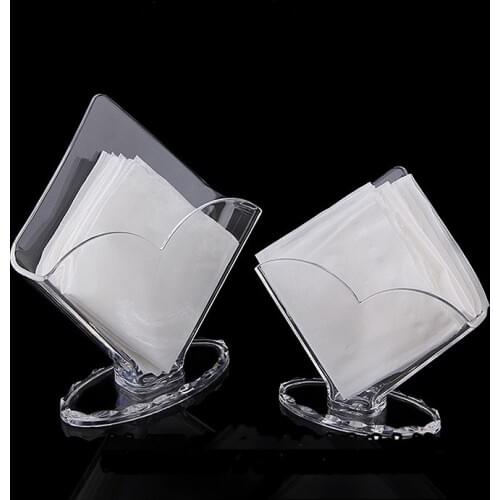 Facial Tissue Box Holder Clear Acrylic Storage Organizer for Kitchen Restaurant Hotel