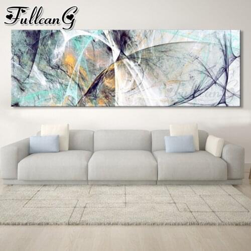 FULLCANG Abstract fantasy landscape lines diy 5d full square round drill diamond embroidery large mosaic painting decor FC3333