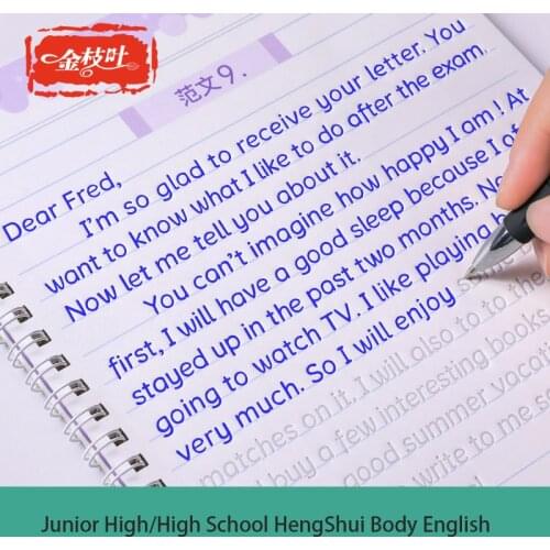 Copybook Children Writing Practice Learning Regular school students Beginners Educational Handwriting Young Reusable english