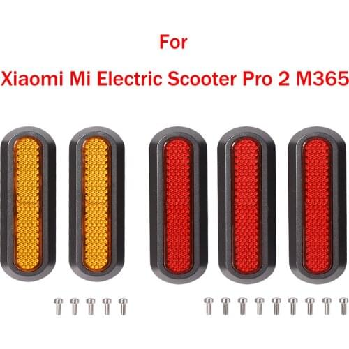 Safety Reflective Rear Wheel Hub Covers Protective Back Shell for Xiaomi Mi Electric Scooter Pro 2 M365 Scooter Accessories