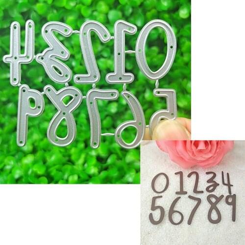 Metal cutting die suitable for festival DIY scrapbook photo album greeting card 3D multipurpose 0-9 digital template 2021 NEW