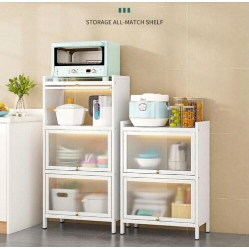Storage rack floor type multi-layer storage multi-functional bowls, chopsticks, plates, lockers, electrical appliances, slotted