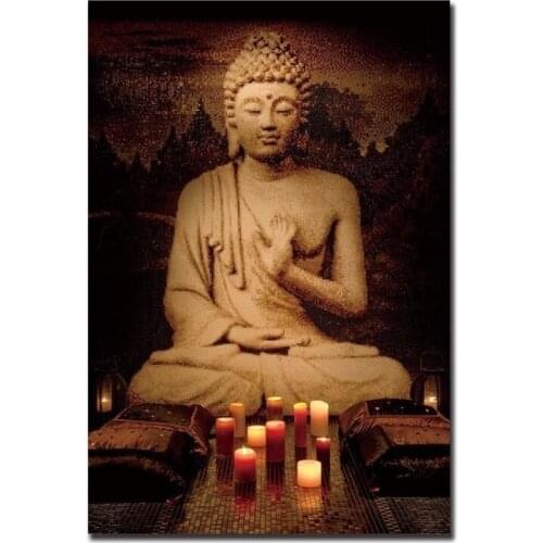 Buddha of The Tathagata Chinese Style Posters Living Room Wall Art Decoration Oil Canvas Art Gift Home Decor Painting