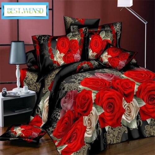 Bedclothes High Quality Home Textiles Lion -Tiger Leopard Rose-Wolf Duvet Set European American Style Bed Covers And Comforters
