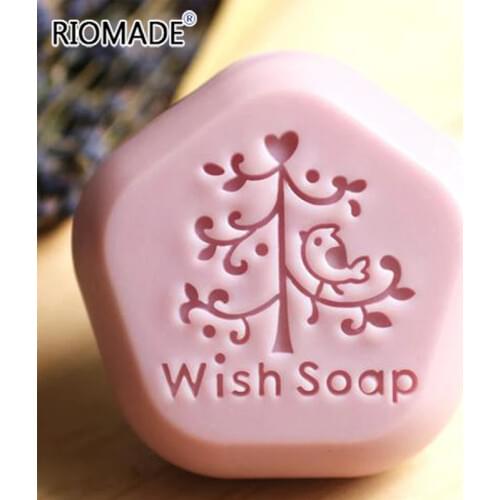 Clear Wishing Tree Soap Stamp Transparent Bird Tree Wish Soap Making Stamps Handmade Natural Soap Stamp Custom For Printe