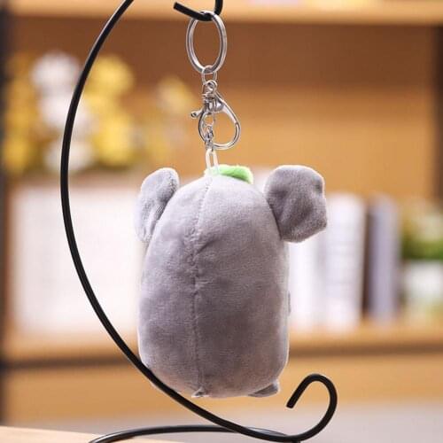 Furry Cute Stuffed Koala Plush Keychain Lightweight Key Pendant Funny for Key