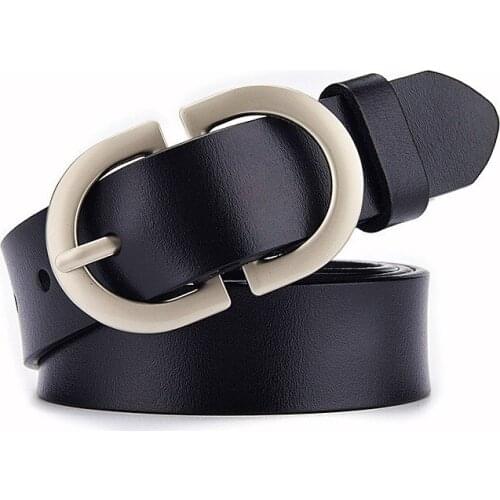 New High Quality Belt For Women Pin Buckle Metal Adjustable Waistband Jeans Girl Fashion Luxury Lady Girdle Designer Trend