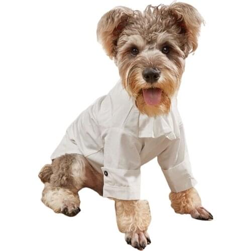 Cat Dog Shirt Pet Clothes Wedding Suit Costumes Summer Yorkshire Pomeranian Poodle Schnauzer Pug French Bulldog Dog Clothing
