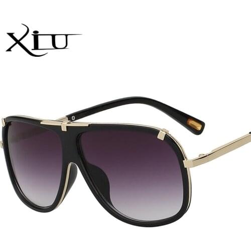XIU gradient lens sunglasses fashion glasses men women brand designer glasses female top quality oculos de sol UV400
