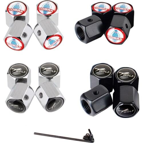 Vehicle Styling Wheel Tire Valve Stem Caps For Fiesta Kuga Focus 2 Focus3 Explorer Ranger Mondeo Fusion Edge F150 Mustang F250