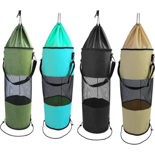 Boat Trash Bag Portable Reusable Mesh Hanging Kayak Resistant Garbage Bin Container Interior Accessories Organizer Basket